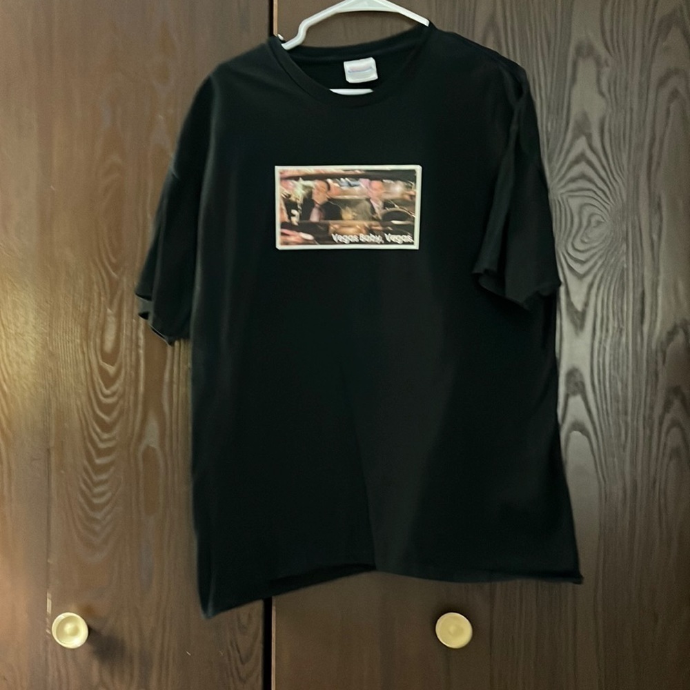 Hanes heavyweight black t-shirt with clip from a movie. Size XL.
